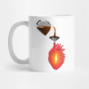 Coffee Powered Heart Mug